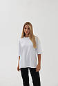 Футболка YOU OVERSIZE 95% бавовна 5% еластан (190г) White, фото 4