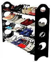 Полиця для взуття органайзер Amazing Stackable Shoe Rack <unk> Стійка — етажерка взуттєва в передпокій на 4 полиці