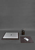 Набір для робочого столу з натуральної шкіри 1.0 темно-коричневий крас BlankNote IN, код: 8132734