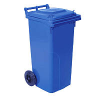 Бак для мусора на колесах с ручкой Алеана 120л синий UP, код: 1851564