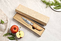 Кухонный Овощной Нож из Дамасской Стали серии "LAN" Olive Wood XINZUO
