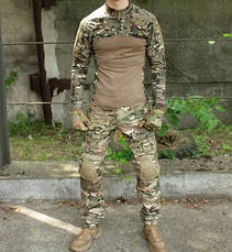 Чоловічий костюм камуфляжний IDOGEAR G2 (убакс+штани) мультикам з наколінниками, фото 3