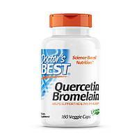 Натуральная добавка Doctor's Best Quercetin Bromelain, 180 вегакапсул EXP