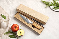 Кухонный Универсальный Нож из Дамасской Стали серии "LAN" Olive Wood XINZUO