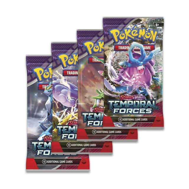 Pokemon Карти колекціонера Pokémon TCG: Scarlet & Violet - Temporal Forces-Booster Бустер 11 карт оригінал