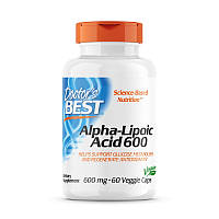 Натуральная добавка Doctor's Best Alpha-Lipoic Acid 600 mg, 60 вегакапсул EXP