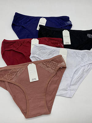 Жіночі трусики бавовняні молодіжні сліпи OUNO однотонні 6243