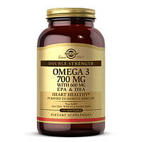 Жирные кислоты Solgar Double Strength Omega 3 700 mg, 120 капсул EXP