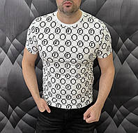 Футболка мужская Trussardi белая модная брендовая футболка для мужчин bhs