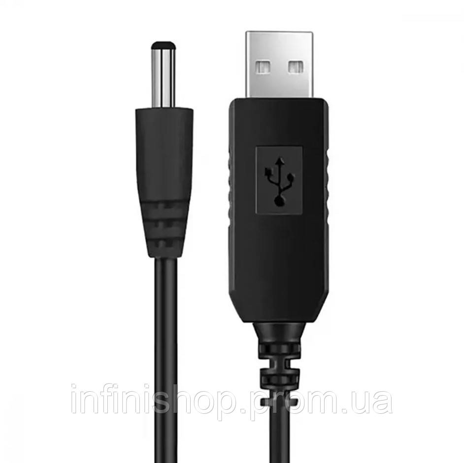 Кабель для роутера Tech від повербанка з перетворювачем на 12V, DC 5.5mm, USB 5V-12V, 1м IN, код: 8334114 - фото 4 - id-p2167554715