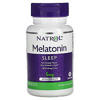Натуральная добавка Natrol Melatonin 5 mg Extra Strength, 60 таблеток EXP