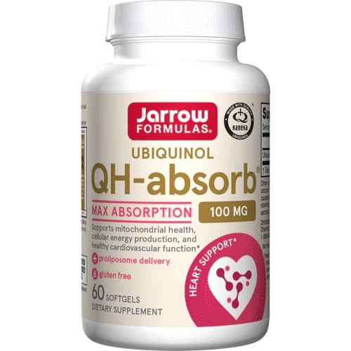 Натуральна добавка Jarrow Formulas Ubiquinol QH-Absorb 100 mg, 60 капсул EXP