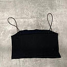 Трикотажний жіночий топ на тонких бретелях (р. 42-46) 31ma1211, фото 4