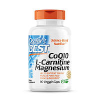 Натуральная добавка Doctor's Best CoQ10 L-Carnitine Magnesium, 90 вегакапсул EXP