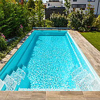 Композитный керамический бассейн Rhino Pools Monaco 750 Quarz Pearl (750 х 370 х 150 см)