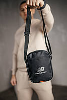 Спортивная фирменная сумка барсетка через плечо new balance, Мужская практичная сумка кросс-боди с сеткой