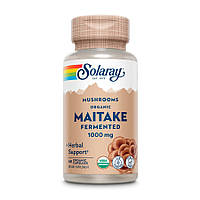 Натуральная добавка Solaray Fermented Maitake 500 mg, 60 вегакапсул EXP