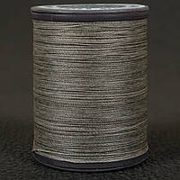 Нитка вощена 0,55 мм цв. сірий (S027), круглий шнур для шкіри 140 метрів Galaces
