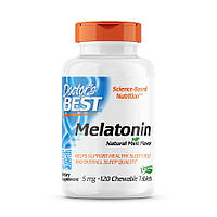 Натуральная добавка Doctor's Best Melatonin 5 mg, 120 жевательных таблеток EXP