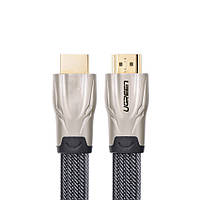 HDMI кабель v2.0 Ugreen HD102 с поддержкой FullHD 4K 3D, многоканальный звук 5.1 7.1 Плоский, IN, код: 6457261