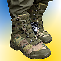 Берцы военные мужские ALPINE CROWN MILITARY PREDATOR камуфляж, Тактические ботинки камуфляж весенние для ЗСУ