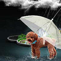 Зонтик для собаки RESTEQ. Зонтик с цепью для собак. Собачий зонтик