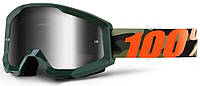 Очки кроссовые 100% STRATA Goggle Huntsitan - Clear Lens