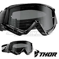 Очки кроссовые THOR Combat Sand Black/White Smoke Leans