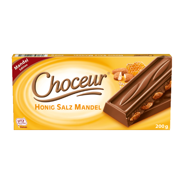 Шоколад Choceur Honig Salz Mandel 200g
