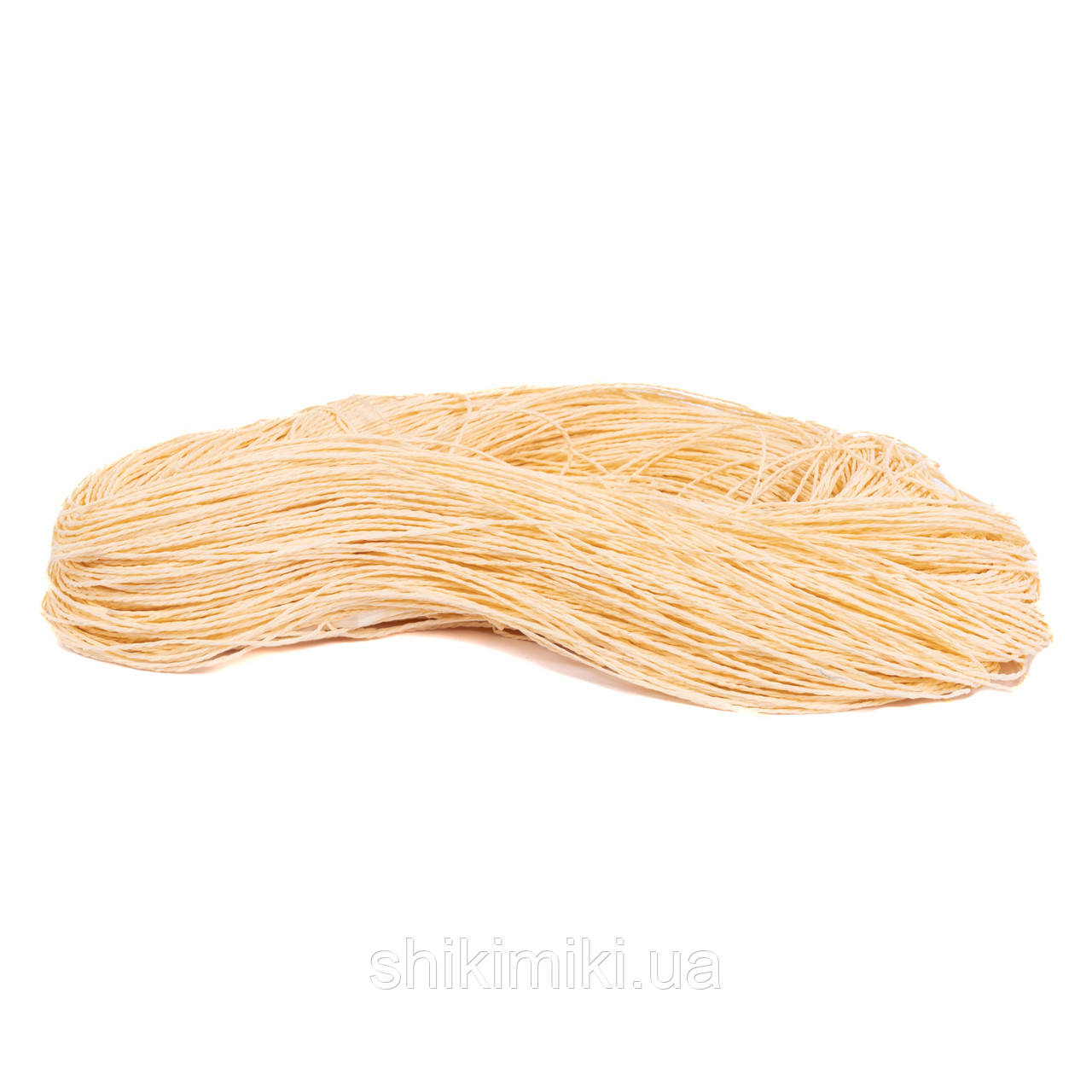 Пряжа Raffia кручена, колір Персиковий