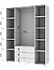 Комплект Doros Гелар Шафа 4ДСП/4 ДСП Білий 310х49,5х203,4 (42002121), фото 7