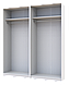 Комплект Doros Промо Шафа 2ДСП/2ДСП Білий 180х48х204 (42005008), фото 4