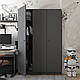 Шафа для одягу Промо 3 ДСП Графіт Графіт 135х48х204 (44900233), фото 3