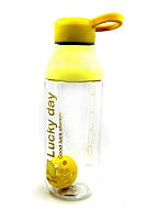 Бутылка для напитков Lucky day 500 мл Желтая (200840) BX, код: 1215020