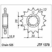 Звезда передняя 525*15 JTF1370.15 honda Cb/Hornet/ CBR650