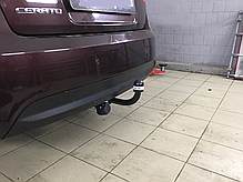 Фаркоп Kia Cerato 2 2009-2013 (Кіа Церато) без підрізу бампера, фото 5