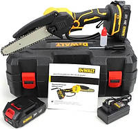 Аккумуляторная цепная пила DeWalt 24 (24V 5.0Ah). АКБ. Веткорез деволт