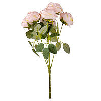 Декоративный букет из роз "Амели", цвет нежно-розовый 43 см