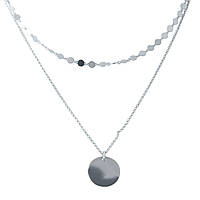 Срібне кольє SilverBreeze без каменів (2006077) 450-500 мм BX, код: 6499255