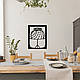 Декор в кімнату сучасна картина на стіну Веселий кактус стиль лофт 20x28 см Woodyard (1262--20x28), фото 2