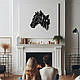 Інтер'єрна картина на стіну декор в кімнату Кінь та метелики 20x20 см Woodyard (1203--20x20), фото 9