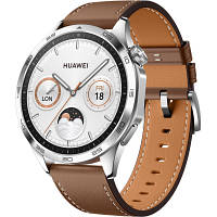 Смарт-годинник Huawei WATCH GT 4 46 mm Classic Brown Leather (55020BGW)