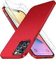 Чехол для iPhone 12 Pro Max с двумя защитными пленками для экрана, ультратонкий