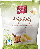 Мигдаль у білому шоколаді з кокосовою стружкою FAVORINA Migdaly 100g