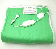 Электропростынь электро грелка электрическая простынь одеяло LUX electric blanket 120*155см 100Вт UKC зеленый