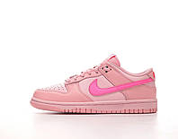 Кроссовки Nike Dunk Low GS Triple Pink (наик дунк)