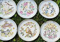 Колекція тарілок із лімітованої серії "12 місяців і птахи" Hutschenreuther. Настінна тарілка, Птах. Пташки.
