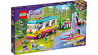 Уценка ! Конструктор Lego Friends Лесной дом на колесах и парусная лодка 41681 , оригинал