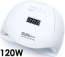 Лампа для манікюру Nail Lamp SUN X Plus 120W для покриття нігтів гель лаком, гелем UV/LED WhiteEStyle