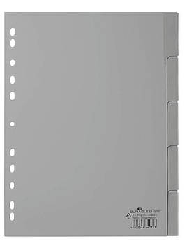 Розділювачі сторінок пластикові формату A4 5 шт Durable, Німеччина